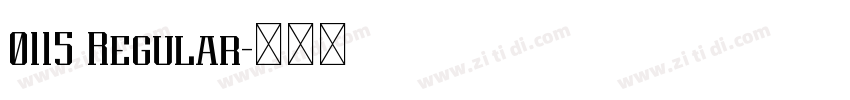 0115 Regular字体转换 0115 Regular字体转换